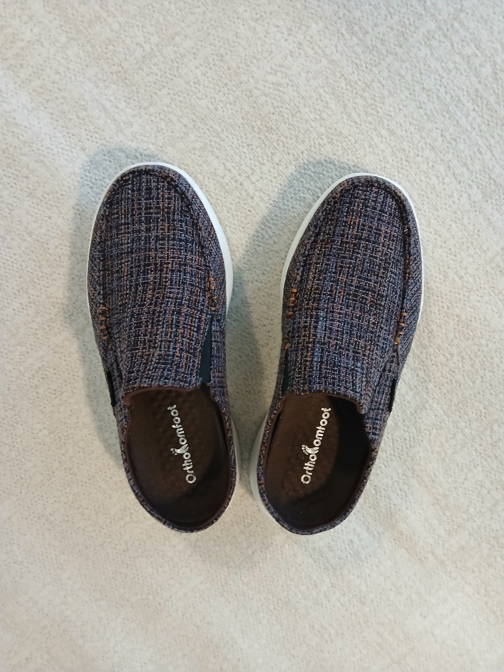 ✨️Like NEW! •OrthoComfort• Slip-On Casual Comfort Shoes - Brown Multi - Picture 2 of 14
